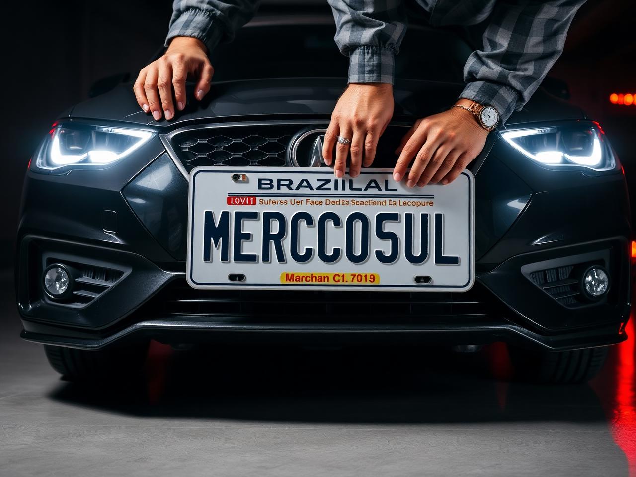 Instalação de Placa Mercosul